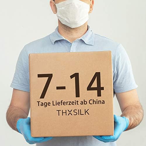 THXSILK 25 Momme Seidenkissenbezug für Haar und Haut - Hypoallergen mit verstecktem Reißverschluss, 40x80cm Holzkohle