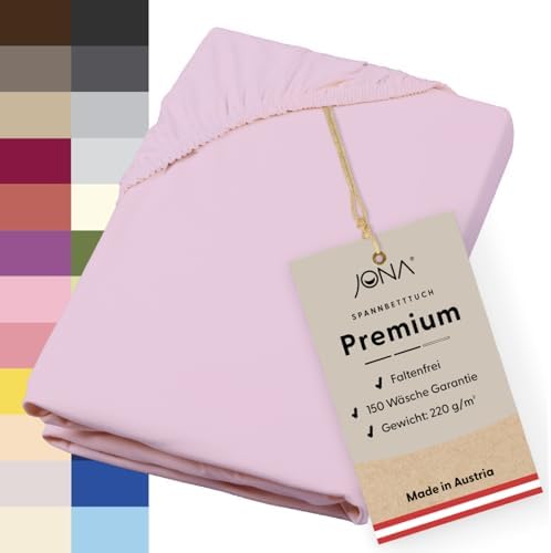 Premium Spannbettlaken 180-200 x 200 cm aus Jersey Baumwolle – ÖKO-TEX 100 zertifiziert für besten Schlafkomfort in Graf