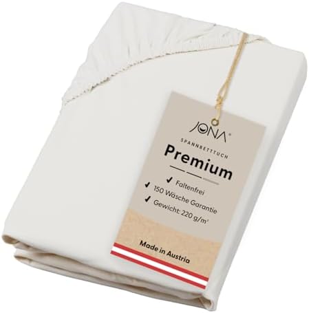 Premium Spannbettlaken 180-200 x 200 cm aus Jersey Baumwolle – ÖKO-TEX 100 zertifiziert für besten Schlafkomfort in Graf