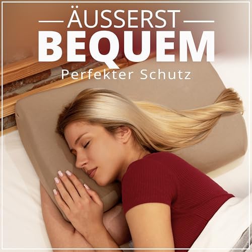 Gesundheitskissen Kissenbezug Set – 95% Baumwolle, Atmungsaktiv & Waschbar, Komfortabel für einen erholsamen Schlaf, 2er