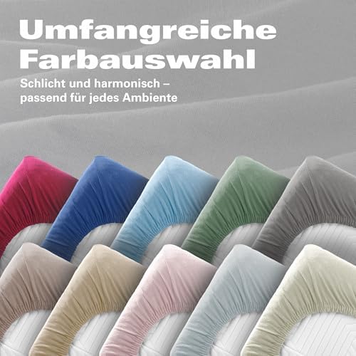 BaSaTex Bio Kissenbezüge 2er Pack für Nackenkissen | 97% GOTS-Baumwolle & Elasthan für hohen Komfort | Ideal für gesunde
