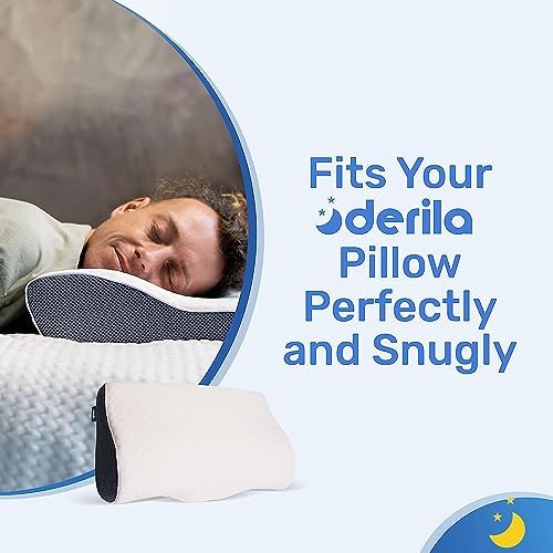 Derila Nackenkissen – Komfortables Memory Foam Kopfkissen für Seiten-, Rücken- und Bauchschläfer