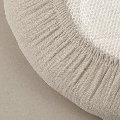 Musselin-Spannbettlaken für Kinderwagen 2er-Pack – Weich & Atmungsaktiv für Neugeborene, OEKO-TEX 100, 83 x 43 cm