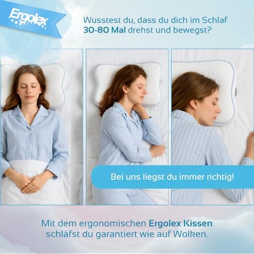 Ergonomisches Schlafkissen von – Orthopädisches Nackenkissen für besseren Schlaf – Ideal für Seitenschläfer!