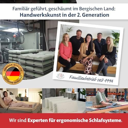 FMP Matratzenmanufaktur Visco Nackenstützkissen 11 cm – Orthopädischer Komfort für erholsamen Schlaf in Weiß