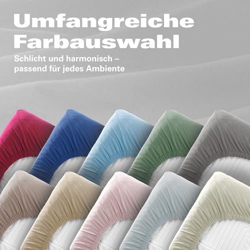 BaSaTex Bio Kissenbezüge 2er Pack für Nackenkissen | 97% GOTS-Baumwolle & Elasthan für hohen Komfort | Ideal für gesunde