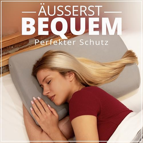 Gesundheitskissen Kissenbezug Set – 95% Baumwolle, Atmungsaktiv & Waschbar, Komfortabel für einen erholsamen Schlaf, 2er