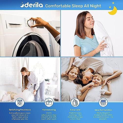 Derila Nackenkissen – Komfortables Memory Foam Kopfkissen für Seiten-, Rücken- und Bauchschläfer