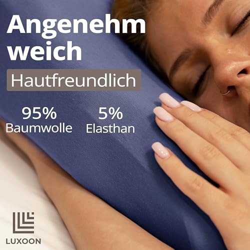 Gesundheitskissen Kissenbezug Set – 95% Baumwolle, Atmungsaktiv & Waschbar, Komfortabel für einen erholsamen Schlaf, 2er