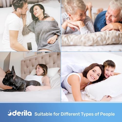 Derila Nackenkissen – Komfortables Memory Foam Kopfkissen für Seiten-, Rücken- und Bauchschläfer