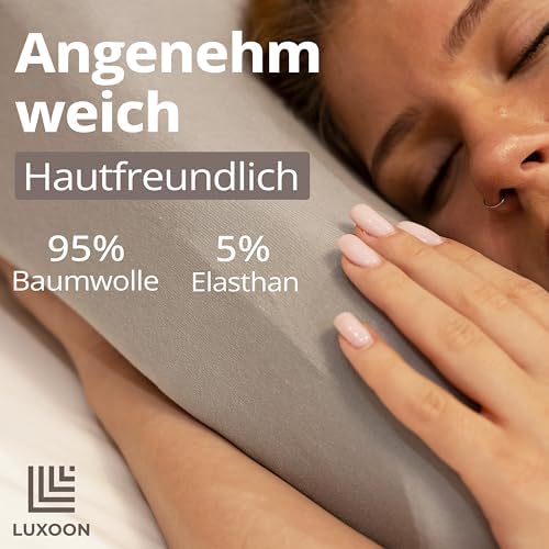 Gesundheitskissen Kissenbezug Set – 95% Baumwolle, Atmungsaktiv & Waschbar, Komfortabel für einen erholsamen Schlaf, 2er
