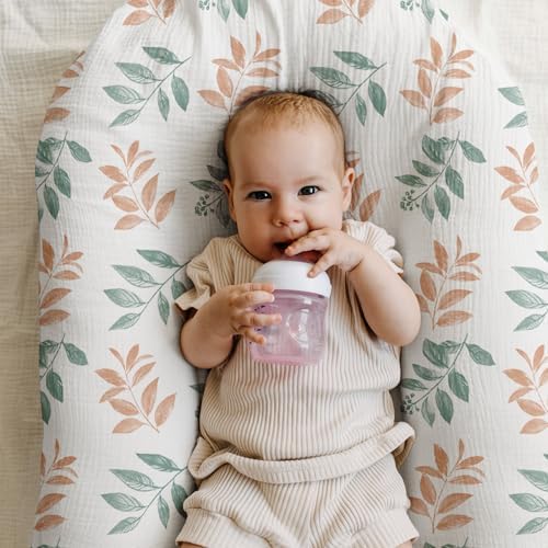 Musselin-Spannbettlaken für Kinderwagen 2er-Pack – Weich & Atmungsaktiv für Neugeborene, OEKO-TEX 100, 83 x 43 cm