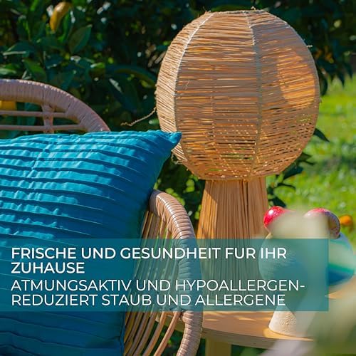 LAH Dream Deco 100% Tencel Lyocell Kissenbezug – Luxus für dekorative Kissen, hypoallergen & ultraweich in Petrol (40x40