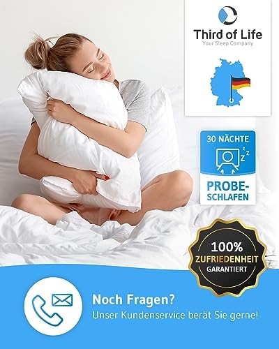 VERDA Kopfkissen 40x80 - Ergonomisch & Höhenverstellbar für Schlafkomfort, 100% nachhaltig, Ideal für Allergiker