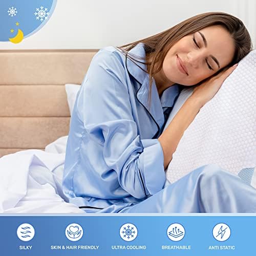 Derila Nackenkissen – Komfortables Memory Foam Kopfkissen für Seiten-, Rücken- und Bauchschläfer