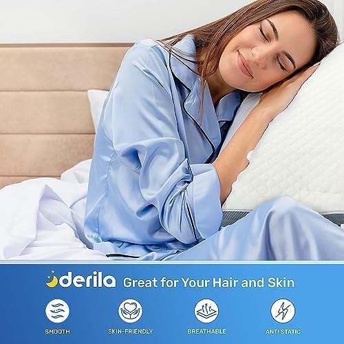 Derila Nackenkissen – Komfortables Memory Foam Kopfkissen für Seiten-, Rücken- und Bauchschläfer