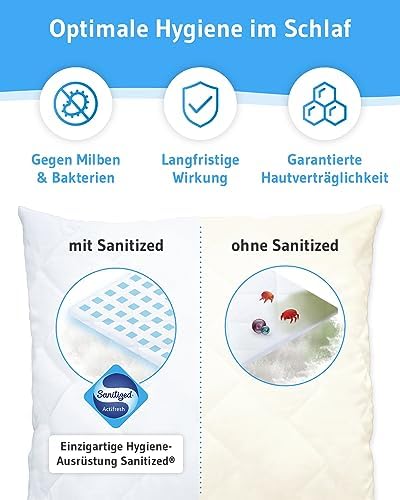 VERDA Kopfkissen 50x70 – 100% nachhaltig & orthopädisch für perfekten Schlafkomfort, ideal für Allergiker & diverse Schl