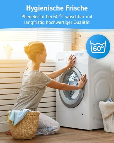 VERDA Kopfkissen 40x80 - Ergonomisch & Höhenverstellbar für Schlafkomfort, 100% nachhaltig, Ideal für Allergiker