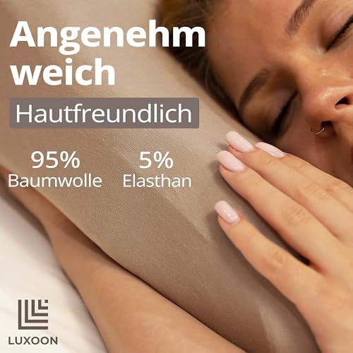 Gesundheitskissen Kissenbezug Set – 95% Baumwolle, Atmungsaktiv & Waschbar, Komfortabel für einen erholsamen Schlaf, 2er