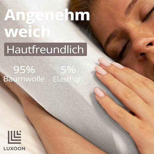 Gesundheitskissen Kissenbezug Set – 95% Baumwolle, Atmungsaktiv & Waschbar, Komfortabel für einen erholsamen Schlaf, 2er