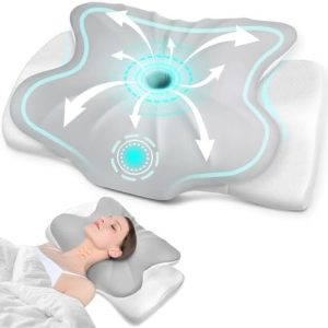 Nackenstützkissen von – Ergonomisches Memory Foam Kissen für Seitenschläfer, perfekt gegen Schnarchen!