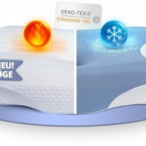 Orthopädisches Nackenkissen von XYZ – Ergonomisches Memory Foam Kissen für Nackenschmerzen – Ideal für Seitenschläfer &