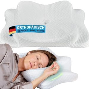 Orthopädisches Nackenstützkissen von Memory Foam – Ergonomisch, zertifiziert für optimalen Schlafkomfort | Ideal für Sei